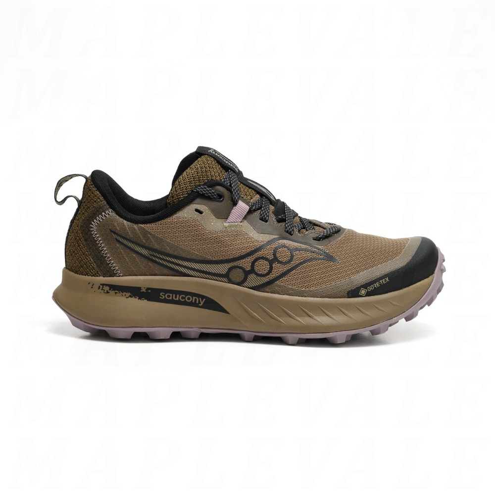 Saucony Peregrine 15 GTX Women's Sz 6.5 Trail Running Shoes Waterproof Walnut